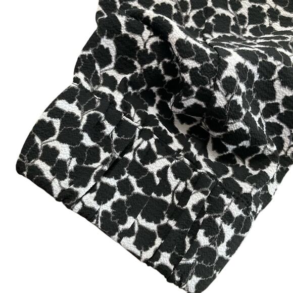 Michael Kors Zip Chic Black and White Patterned Jacket - Picture 7 of 7